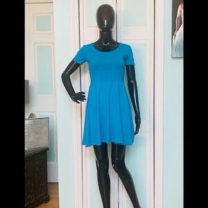 Turquoise Skater Dress Summer Flowy Mini NWT Small S Medium M